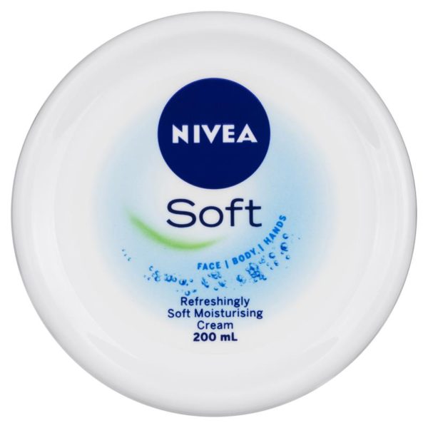 NIVEA Soft Moisturiser Cream Face Body Hands 200ml