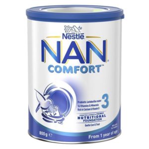 Nestle NAN COMFORT 3 Toddler Milk Drink Powder, From 1 year – 800g
