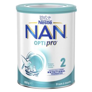 Nestle NAN OPTIPRO 2 Premium Baby Follow-on Formula Powder, From 6 to 12 Months – 800g