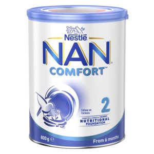 Nestle NAN COMFORT 2 Baby Follow-on Formula Powder, From 6 to 12 Months – 800g