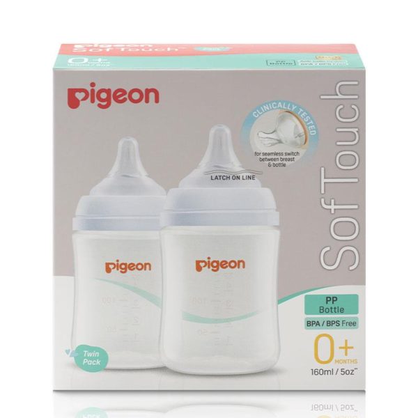 Pigeon SofTouch Bottle PP 160ml Twin Pack
