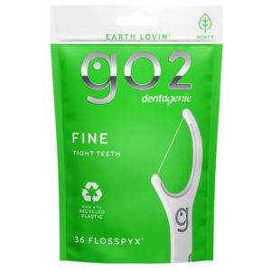 GO2 Dentagenie Fine Flosspyx Mint 36 Pack