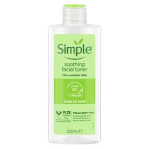 Simple Kind To Skin Facial Toner Soothing 200ml