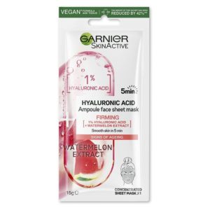 Garnier Ampoule Hyaluronic Acid + Watermelon Firming Face Sheet Mask