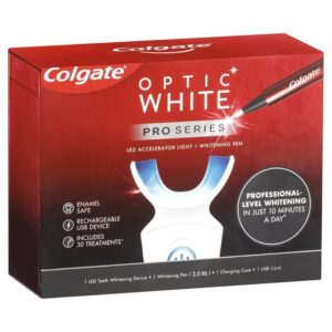 Colgate Optic White Pro Series LED Device and Teeth Whitening Kit, Enamel Safe and Rechargeable