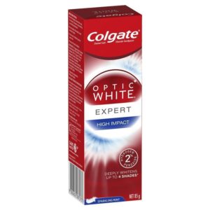 Colgate Optic White Expert Teeth Whitening Toothpaste High Impact with Hydrogen Peroxide 85g
