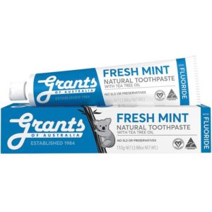 Grants of Australia Toothpaste Fresh Mint With Fluoride 110g Online Only