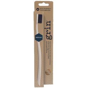 Grin Bio Toothbrush Ivory Medium 1 Pack