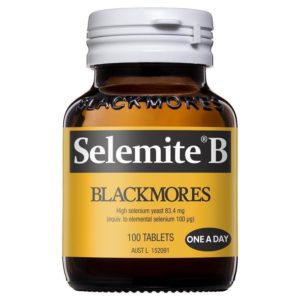 Blackmores Selemite B 100mcg Selenium Vitamin 100 Tablets
