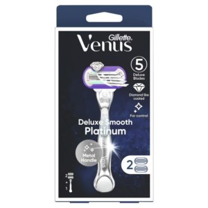 Gillette Venus Deluxe Smooth Platinum + 2 Blade Refills