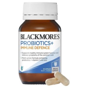 Blackmores Probiotics+ Immune Defence Gut Health Vitamin 30 Capsules