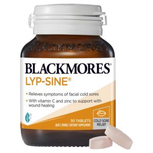 Blackmores Lyp-Sine Cold Sore Relief Vitamin 30 Tablets