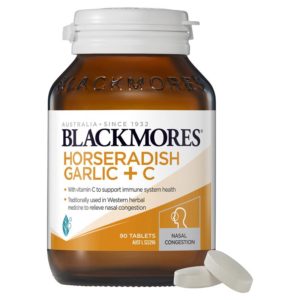 Blackmores Horseradish Garlic + Vitamin C Immune Support 90 Tablets