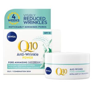 NIVEA Q10 Power Face Cream Moisturiser Light SPF15 50ml