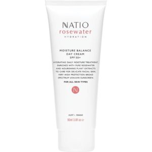 Natio Rosewater Hydration Moisture Balance Day Cream SPF 50+ 90ml Online Only