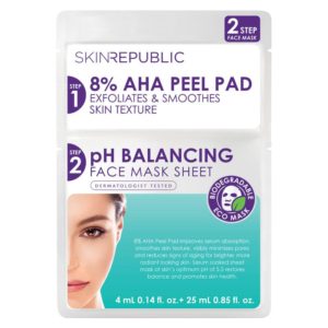 Skin Republic Two Step AHA Peel And pH Balancing Face Mask