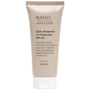 Natio Ageless Daily Moisturiser UVA & UVB Protection SPF 50+ 75g Online Only