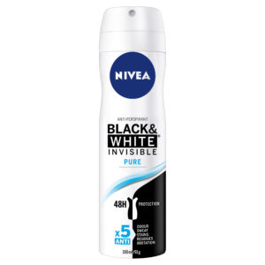 Nivea Deodorant Anti Perspirant Black & White Pure 150mL
