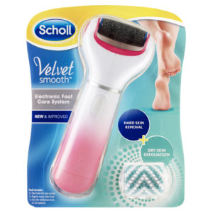 Scholl Velvet Smooth Electronic Foot Care System Pink