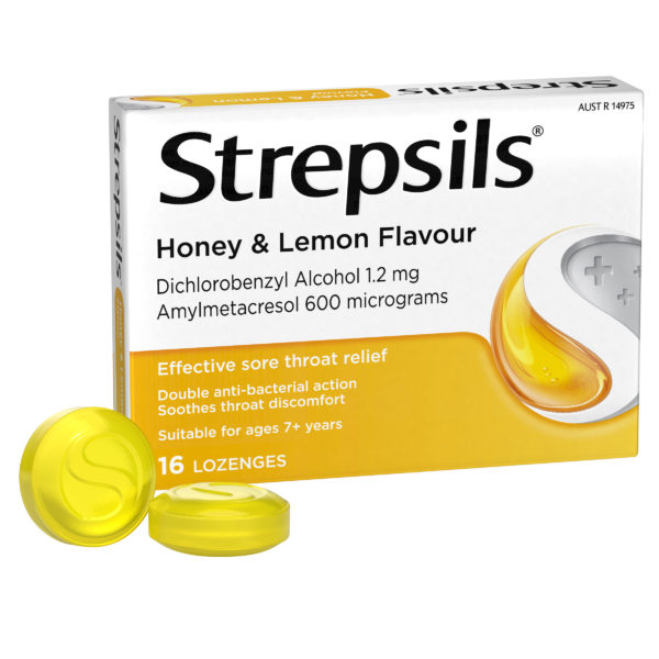 Strepsils Soothing Honey & Lemon Lozenges 16 pack