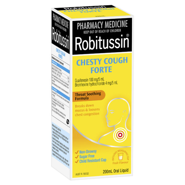 Robitussin Chesty Cough Forte Fruit flavour 200ml