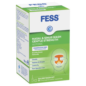FESS Nasal and Sinus Wash Gentle Cleansing Kit 60 sachets