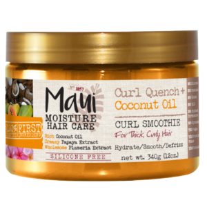 Maui Moisture Curl Quench + Hydrating Coconut Oil Curl Smoothie Hair Mask For Curly Hair 340g