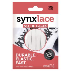 SYNXLACE NO TIE LACES WHITE