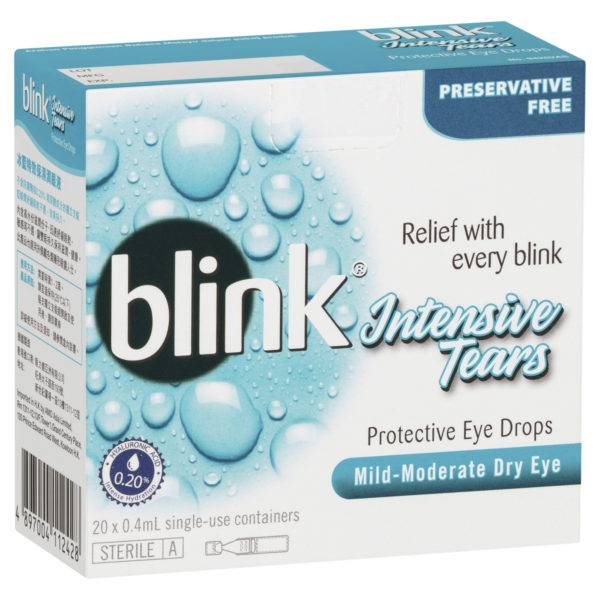 BLINK INTENSIVE TEARS 0.25% 20 VIAL