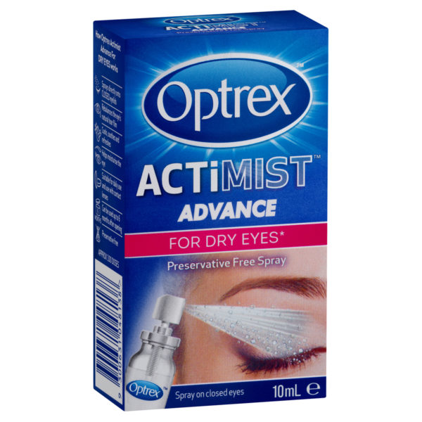 OPTREX ACTIMIST DRY EYE PRS FREE 10ML