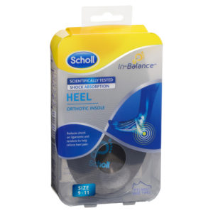 SCHOLL HEEL & ANKLE INSOLE LGE