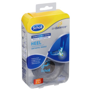 SCHOLL HEEL & ANKLE INSOLE MED