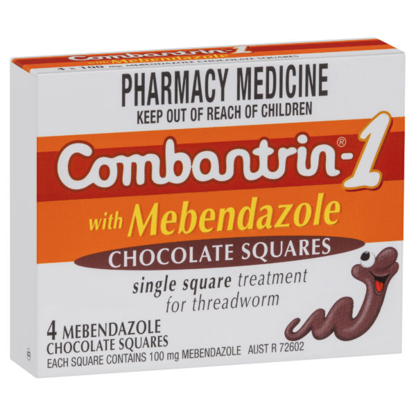 COMBANTRIN 1 CHOC SQUARES 4TAB