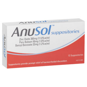 ANUSOL SUPPOS 12PK