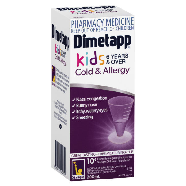 DIMETAPP KIDS COLD LIQ 200ML