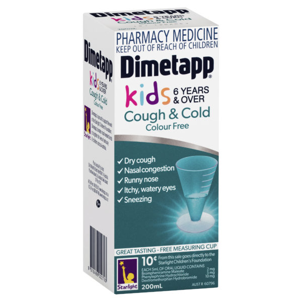 DIMETAPP COUGH COLD KIDS C/F 200ML