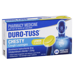 DUROTUSS CHESTY COUGH LEMON 24 LOZENGES