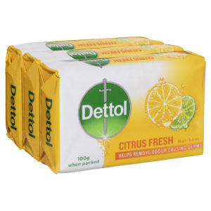 Dettol Bar Soap Citrus Fresh 3 Pack