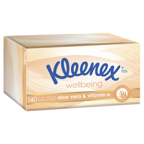 Kleenex Aloe Vera Facial Tissues 140 Pack