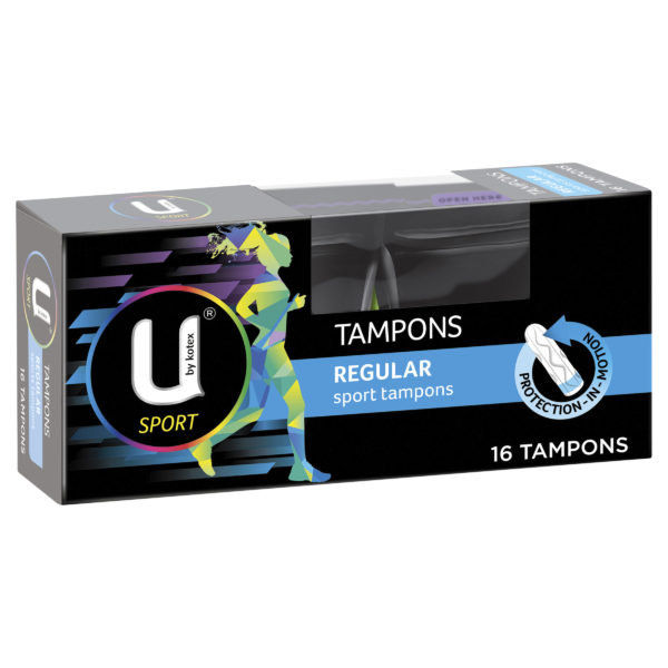U by Kotex Regular Sports Tampons 16 Pack