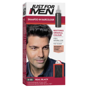 Just for Men Shampoo In Hair Colour Real Black H55