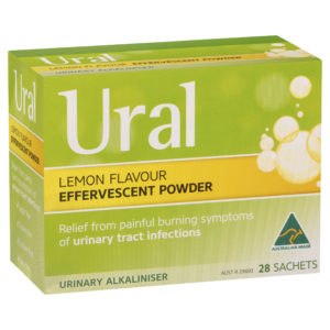 URAL Effervescent Powder Lemon Flavour 28 Sachets