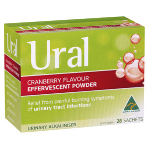 Ural Cranberry Effervescent Sachets 28 pack