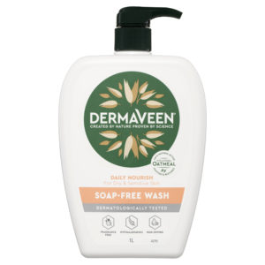 DermaVeen Daily Nourish Soap Free Wash pH 5.5 1 Litre