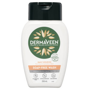 DermaVeen Daily Nourish Soap Free Wash for Dry & Sensitive Skin 250mL