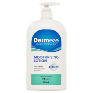 Dermeze Moisturising Lotion Bottle 500mL