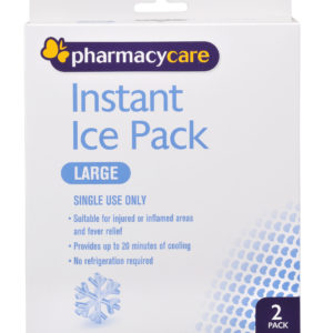 Pharmacy Care Instant Ice Pack Single Use Large 2 Pack