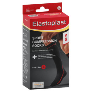 E/PLAST COMPRESSN SOCKS L 2EA