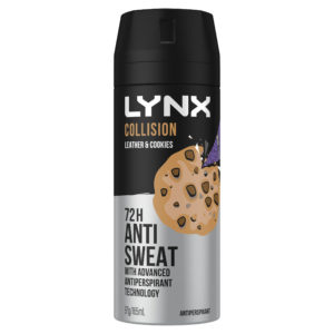 LYNX A/P DEO AEROSL 165ML COL LTHR COOKI