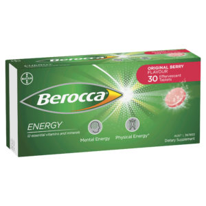 Berocca Energy Berry Flavour 30 Effervescent Tablets